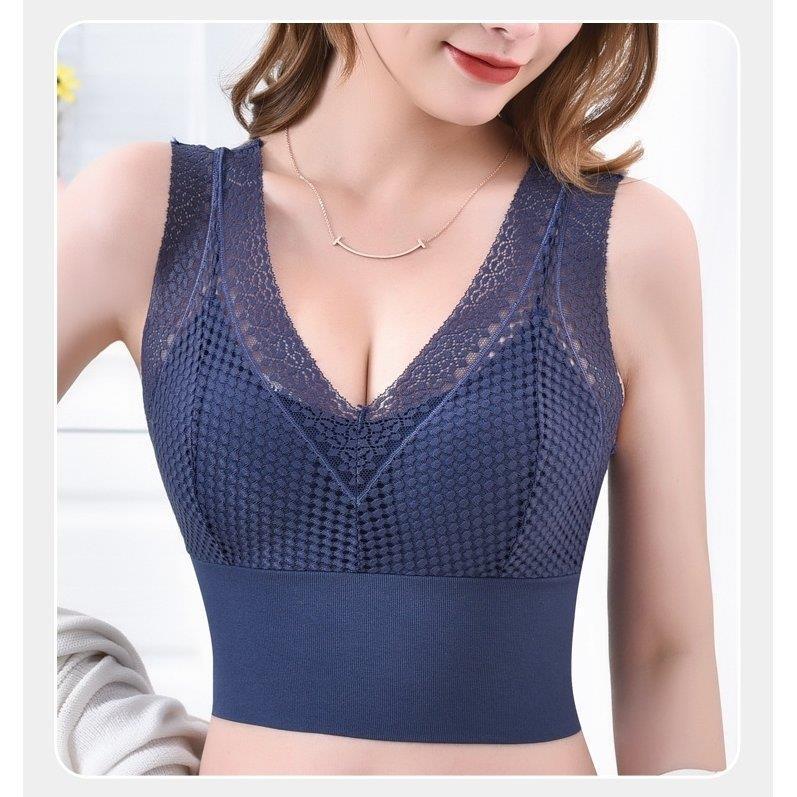 ハーフトップブラ スポーツブラ Vネック おしゃれ インナー カップ付き シームレス スポブラ ノンワイヤー ブラジャー レディース 下着 女性 婦人 限定タイムセール ブラジャー