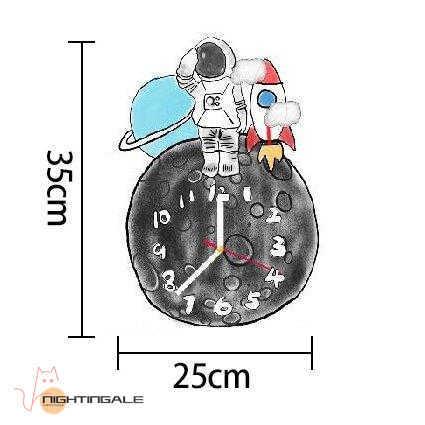 送料込 イラスト風 ギフト プレゼント 結婚祝い 引越し祝い おしゃれ 北欧 掛け時計 ロケット ホテルライク ブルー ホワイト 大人カジュアル 宇宙飛行士 掛け時計 壁掛け時計 カラー C Www Collectiviteslocales Fr