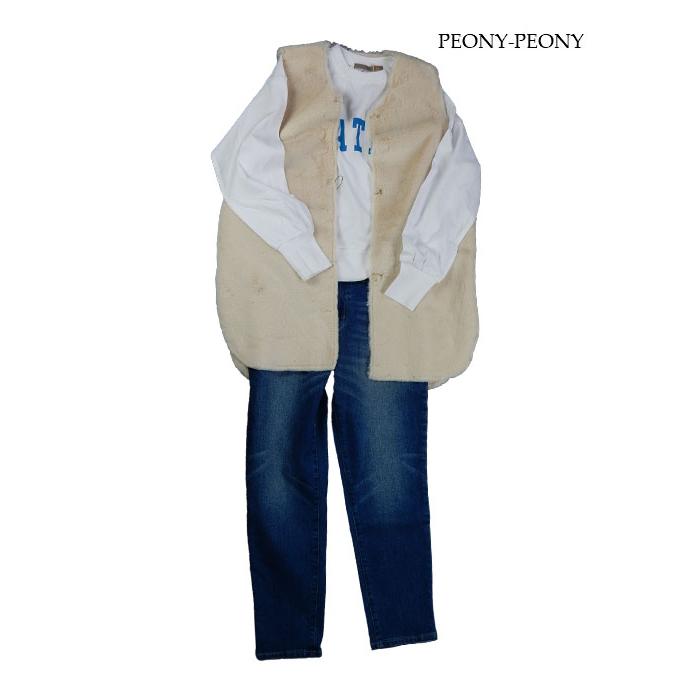 QTUME（クチューム）フェイクファージレ リバーシブル エコファージレ  