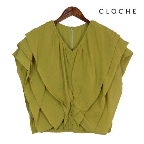 CLOCHE（クロッシェ）新着 フリルディティールトップス 華やかトップス ボリュームフリル コットン 短め丈 軽い素材 フリルトップス :  412-85632 : PEONY-PEONY-web - 通販 - Yahoo!ショッピング