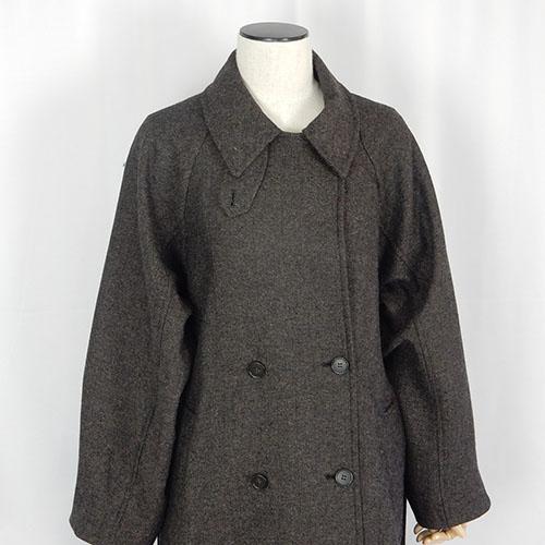 CLOCHE（クロッシェ）へリンボントレンチコート ロングトレンチ へ