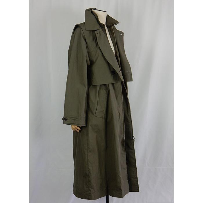 CLOCHE（クロッシェ）トレンチコート マルチウェイ クロップド丈の