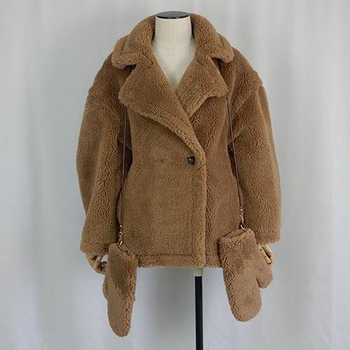 NUS（ヌース）テディボアテーラーミドルコート 広めの袖ぐり 大きめ