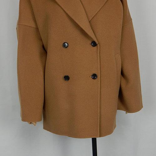 CLOCHE（クロッシェ）新着 ハンドメイドコート 上質素材 ハーフコート