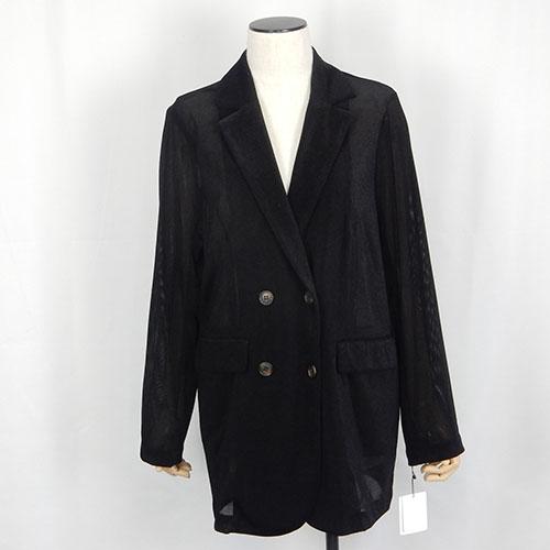CLOCHE（クロッシェ） メッシュベロアジャケット テーラードジャケット