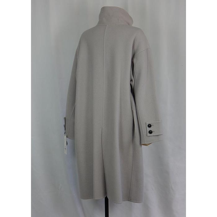 CLOCHE（クロッシェ） スタンドカラーコート 太めタブ付き 程よい丈感