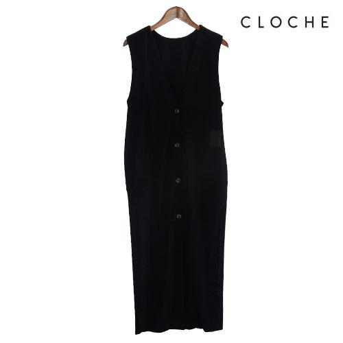 CLOCHE（クロッシェ） メッシュベロアワンピース メッシュベロアジレ 