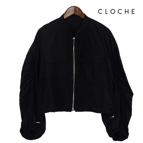CLOCHE（クロッシェ）新着 ジップブルゾン ミリタリーポケット 袖下