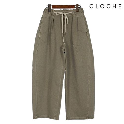 CLOCHE（クロッシェ）新着 カーブルーズデニム コットンコード 裾に