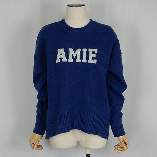 siro（シロ）ロゴニット クルーネックニット ロゴ チクチクしない