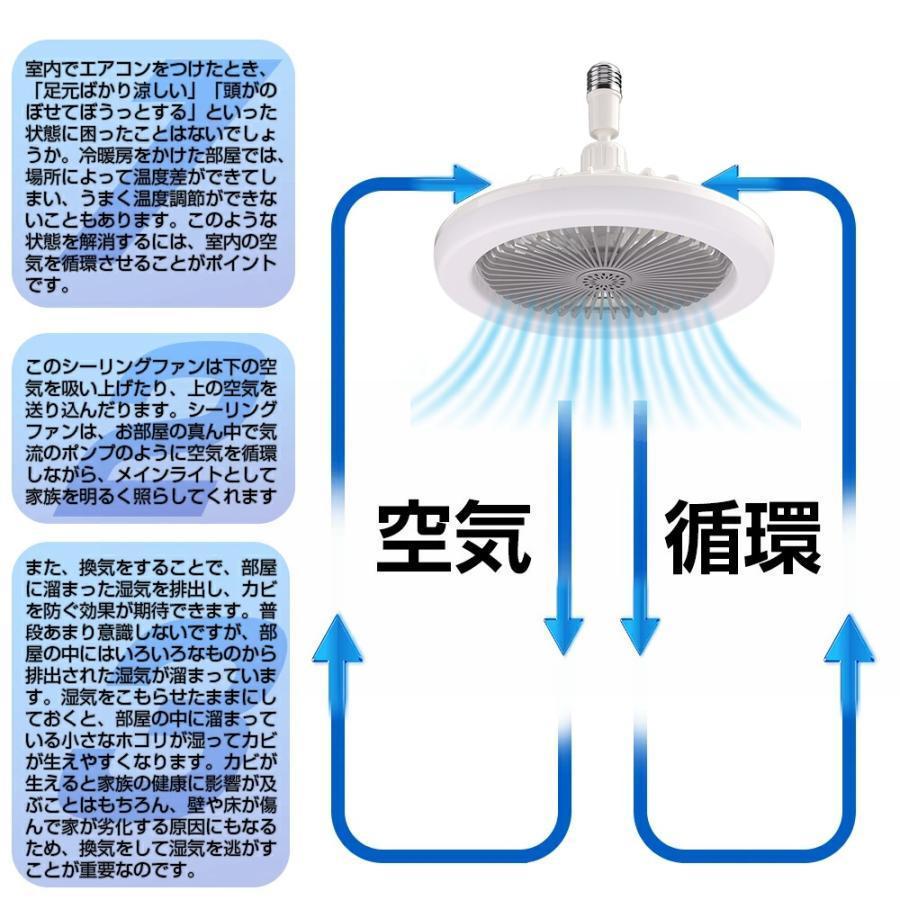 シーリングファンライト ファン付き照明 シーリングライト ファンライト 天井照明 サーキュ LEDライト 扇風機 おしゃれ レーター トイレ 脱衣所 洗面所 リモコン｜peony-shop｜15