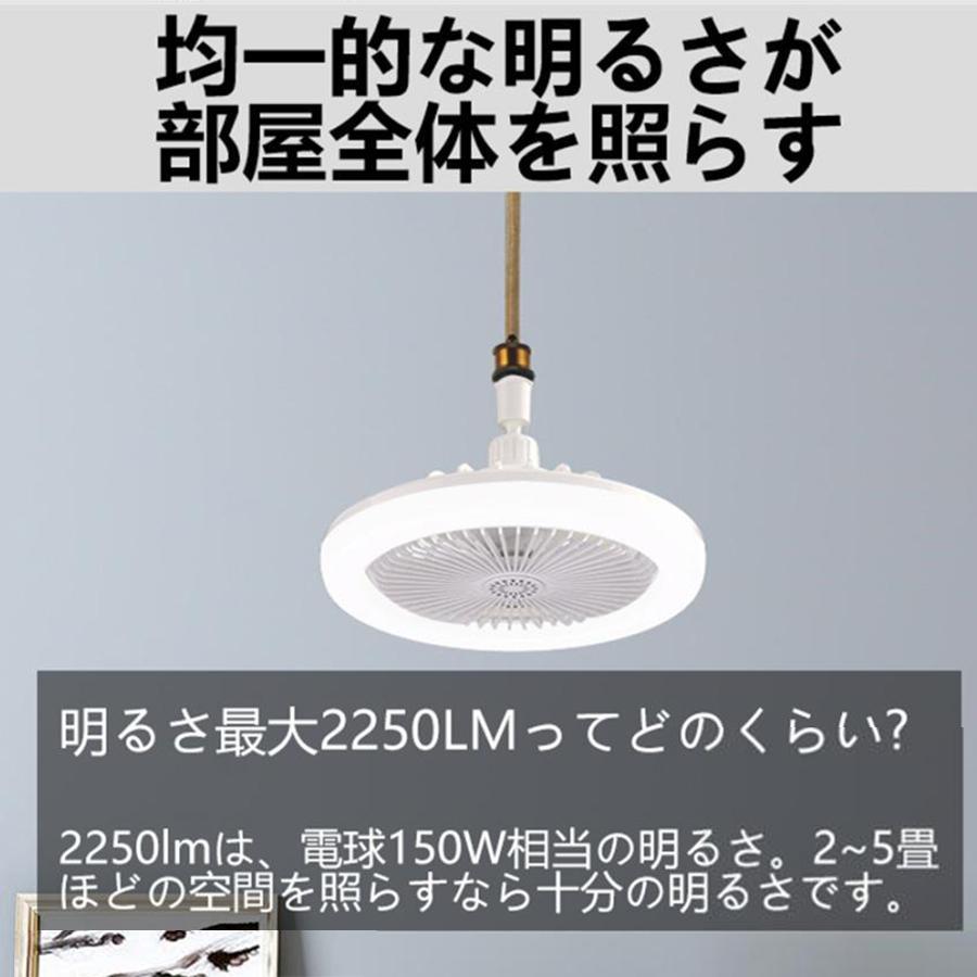 シーリングファンライト ファン付き照明 シーリングライト ファンライト 天井照明 サーキュ LEDライト 扇風機 おしゃれ レーター トイレ 脱衣所 洗面所 リモコン｜peony-shop｜08