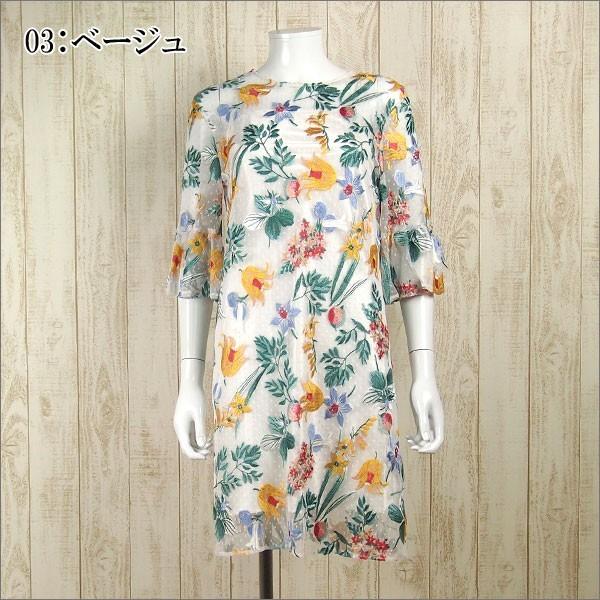 【新品未使用】グレースコンチネンタル ボタニカル刺繍チュールワンピース ボタニカルチュール刺繍ワンピース │ 広島PARCO-パルコ-