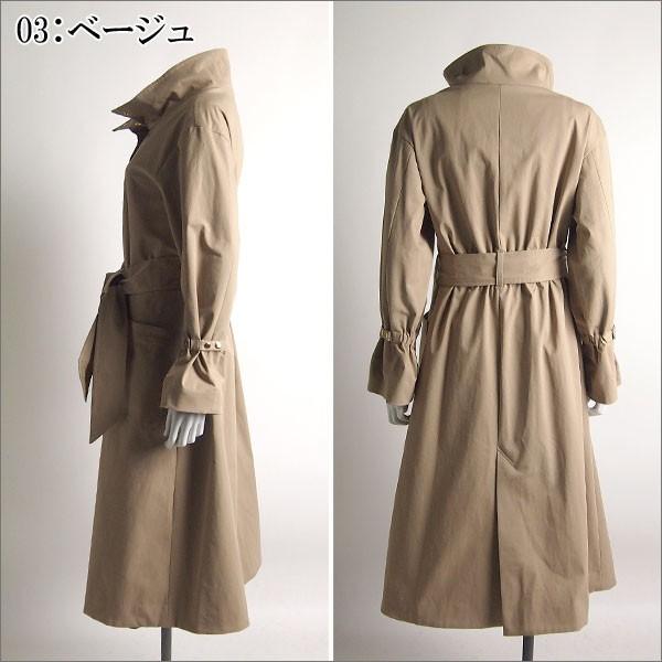 グレースコンチネンタル スタンドトレンチコート ロング丈 ベルト ベージュ 38 GRACE CONTINENTAL（グレースコンチネンタル） SOLD OUT アウター
