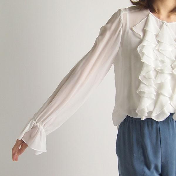 【美品】グレースコンチネンタル フリルストライプトップ　定価28,600円 フリルストライプトップ / GRACE CONTINENTAL | GRACE