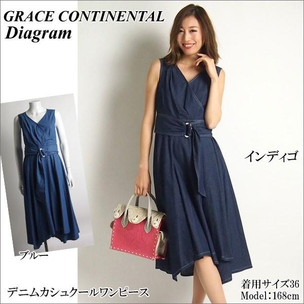 SOLD OUT グレースコンチネンタル ワンピース デニムカシュクール  