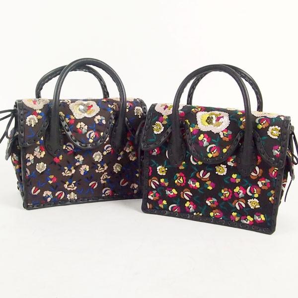 期間限定10%OFF MS 配色フラワー刺繍バッグ2 マエストラ バッグ 