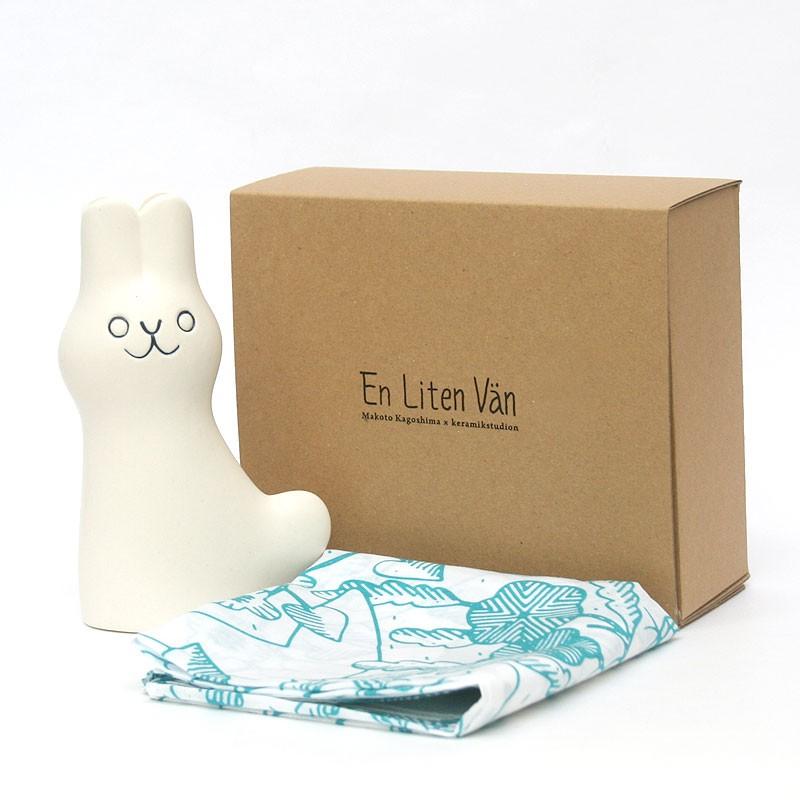 鹿児島 睦/ラビット/ホワイト/En Liten Van/小さな友達/花器 鹿児島 睦/ラビット/ホワイト/En Liten Van/小さな友達/花器