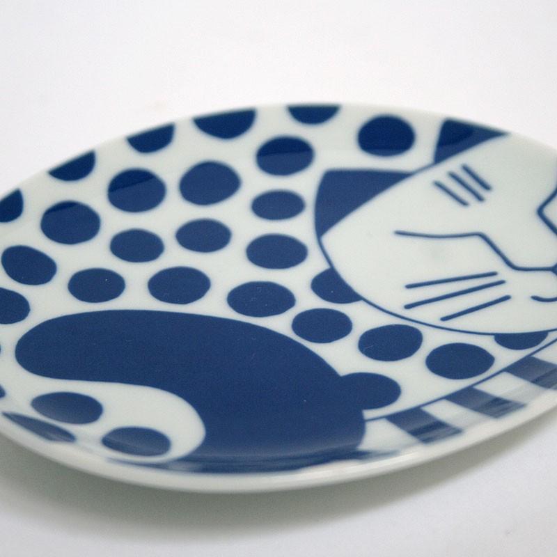 Lisa Larson（リサラーソン） ごのねこ豆皿/みずたまねこ/リサ