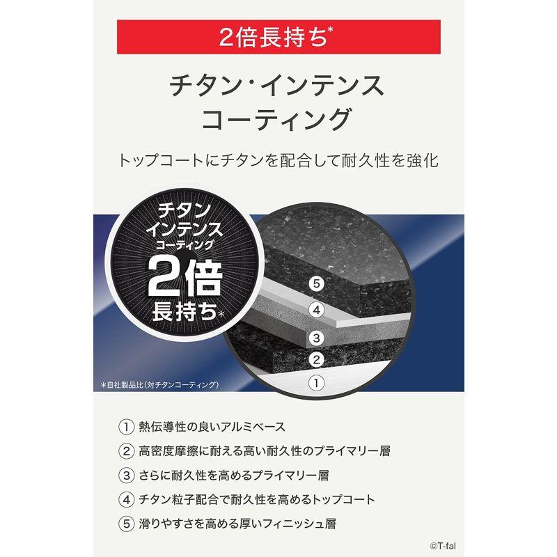 ティファール 片手鍋 18cm IH ガス火対応 「IHルージュ・アンリミテッド ソースパン」 こびりつきにくい ふた付き レッド G262｜pepe-shop｜07