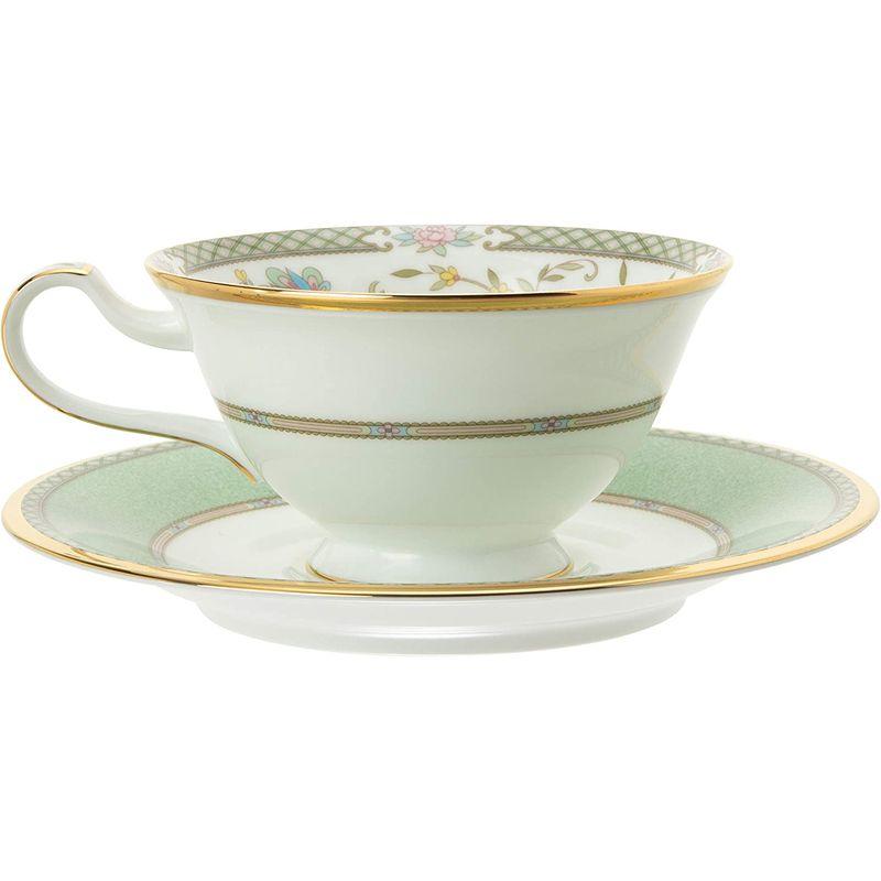 Noritake ノリタケ カップ & ソーサー ( コーヒー ティー 兼用) 220cc ヨシノ グリーン ボーンチャイナ Y59587/｜pepe-shop｜04