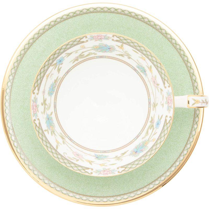 Noritake ノリタケ カップ & ソーサー ( コーヒー ティー 兼用) 220cc ヨシノ グリーン ボーンチャイナ Y59587/｜pepe-shop｜05