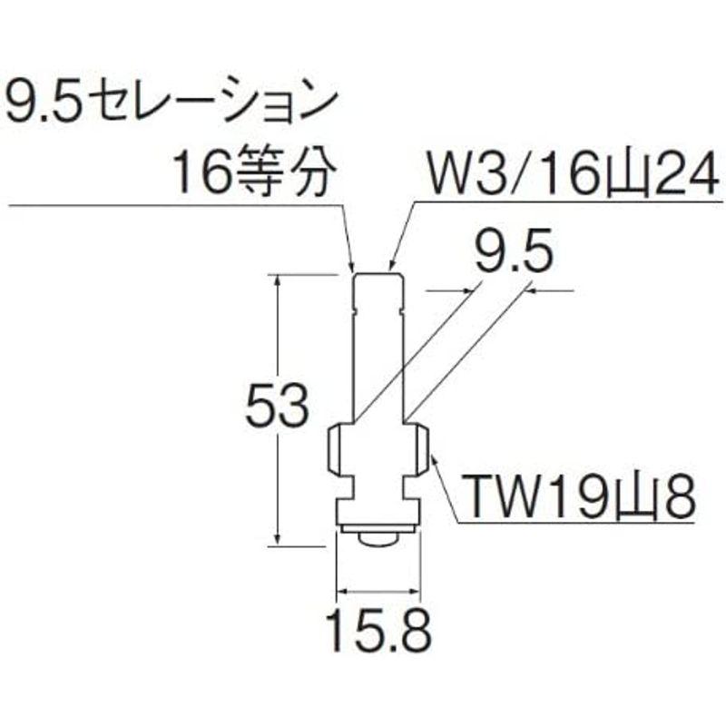 SANEI 水栓補修部品 水栓スピンドル 固定コマ 長さ53mm PU36K-1-13｜pepe-shop｜02