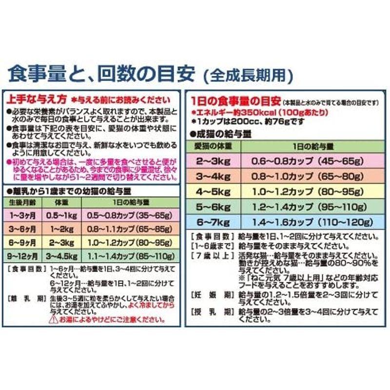 ねこ元気 全成長段階用 お魚と野菜入りミックス まぐろ・かつお・白身魚・緑黄色野菜入り 2kg｜pepe-shop｜02