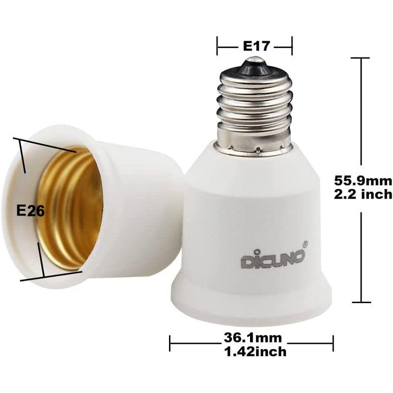 DiCUNO E17-E26口金変換アダプター 変換ソケット 熱に強い 10個セット｜pepe-shop｜06