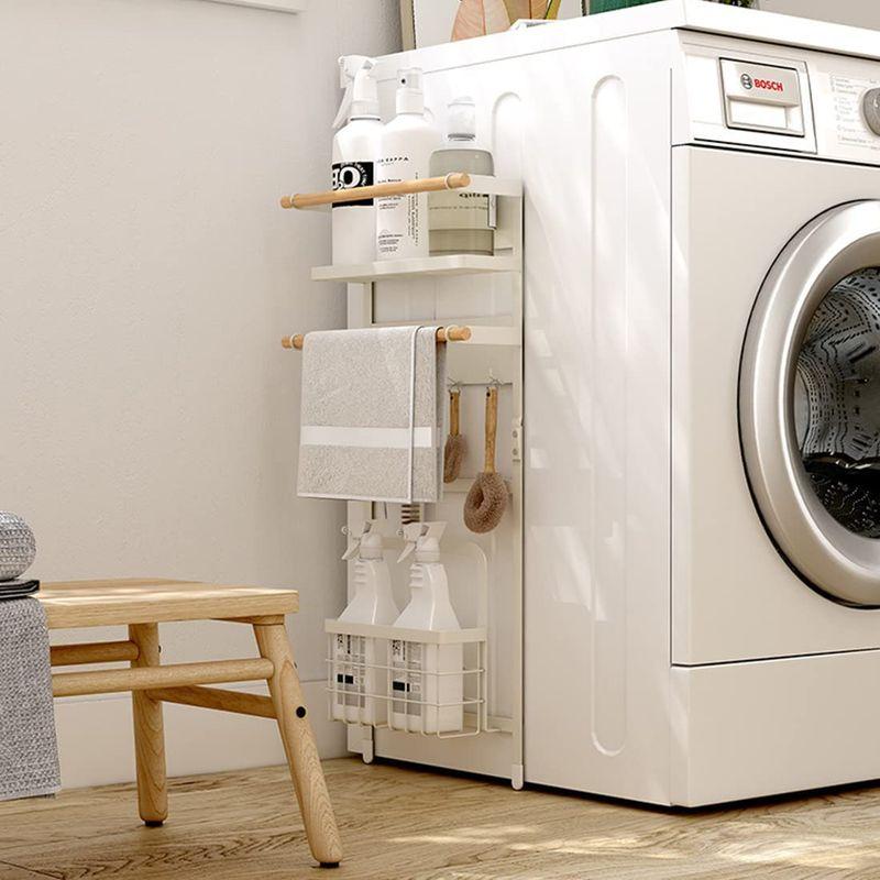 SEISSO洗濯機収納ラック マグネットラック ランドリー収納 取付簡単 洗濯機サイドラック｜pepe-shop｜04