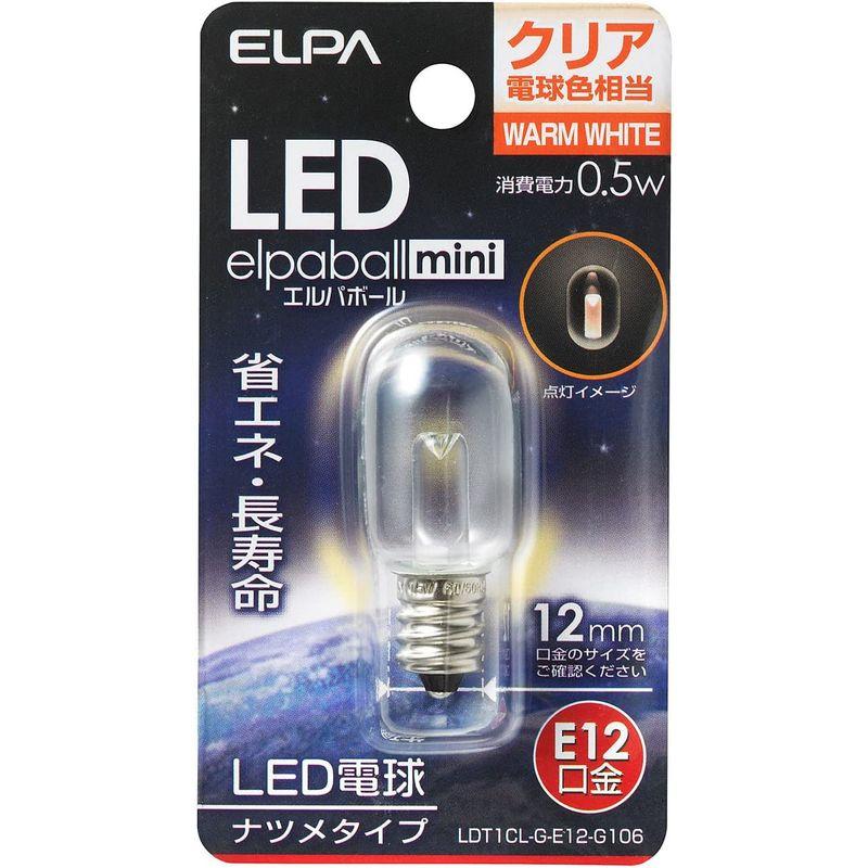 ELPA エルパ LEDナツメ形E12 電球色 屋内用 省エネタイプ LDT1CL-G-E12-G106｜pepe-shop｜02