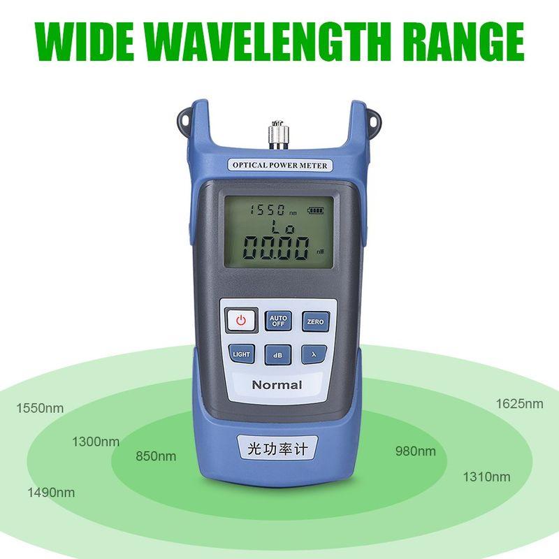 光パワーメーター 光ファイバー測定機器 ケーブルテスター チェッカー 測定範囲 -70dBm〜+6dBm FC/SCコネクタ付き 高精度計測｜pepe-shop｜07