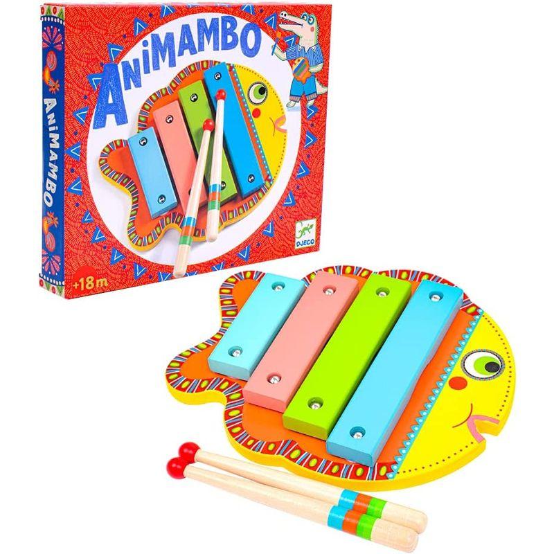 楽器 おもちゃ 木琴 シロフォン 木のおもちゃ 赤ちゃん 1歳 知育玩具 DJECO ジェコ アニマンボシリーズ シロフォン (DJ0600｜pepe-shop｜02