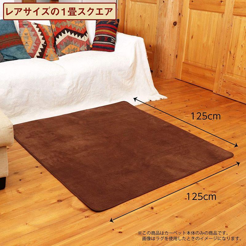 ライフジョイ 日本製 ホットカーペット 1畳 正方形 グレー 125cm×125cm JPC111H｜pepe-shop｜07