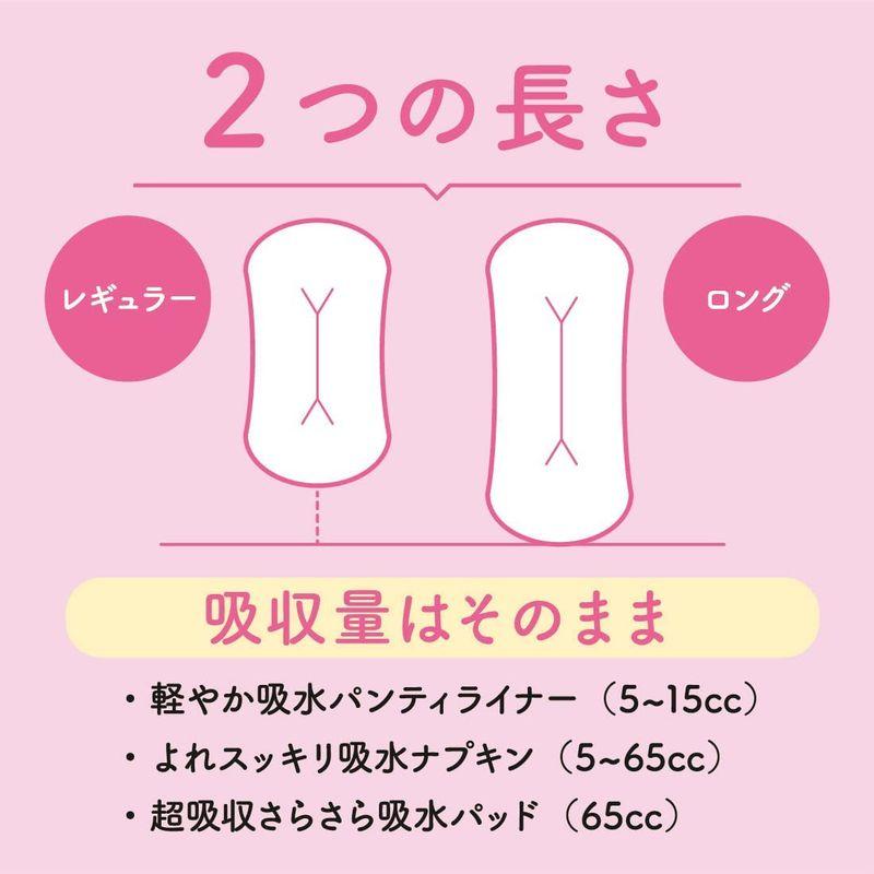 ナチュラ さら肌さらり 軽やか 吸水パンティライナー 10cc 17cm 168枚(56枚×3パック)大容量まとめ買い｜pepe-shop｜05