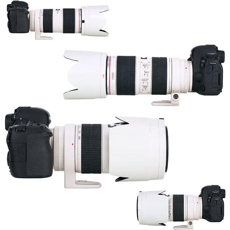 JJC レンズフード 白 花形 Canon EF 70-200 f2.8l IS II USM & Canon EF 70-200mm f2｜pepe-shop｜08