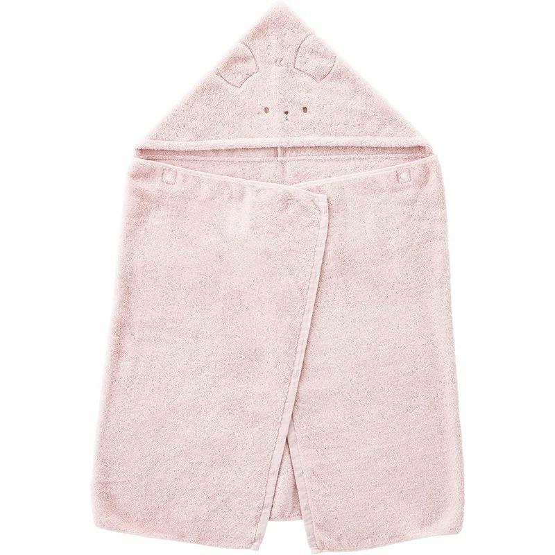 赤ちゃんの城 フード付きバスタオル エアーかおるタオル にこにこ ピンク バスタオルローブ 日本製｜pepe-shop｜05