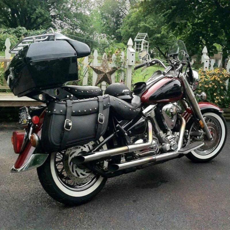 リアボックス 48L 大容量 バイクボックス モノキーケース バイク用 トップケース バックレスト付き ブラック｜pepe-shop｜08
