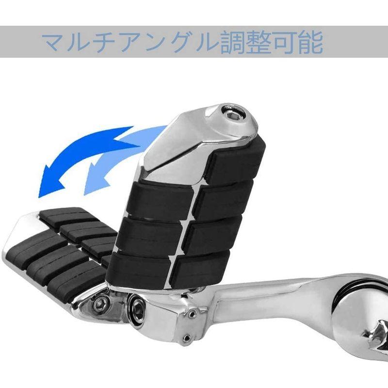 ELIFEPARTS ハイウェイ フットペグ フットペダル フットレスト ロングタイプ ツーリング ロードキング 32mm バイク 汎用｜pepe-shop｜07