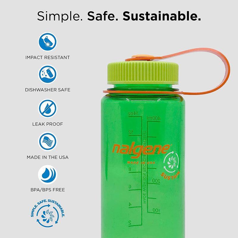 nalgene(ナルゲン) カラーボトル 広口0.5L ポリプロピレン トライタンボトル グレー 91301｜pepe-shop｜02