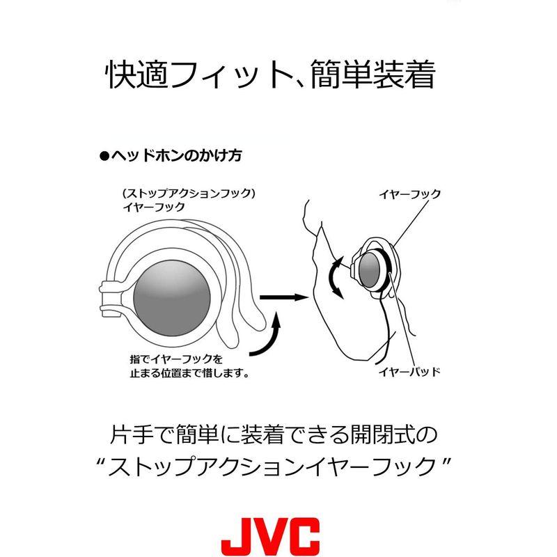 JVC HA-AL102BT ワイヤレスイヤホン 耳掛け式/Bluetooth ブラック HA-AL102BT-B｜pepe-shop｜02