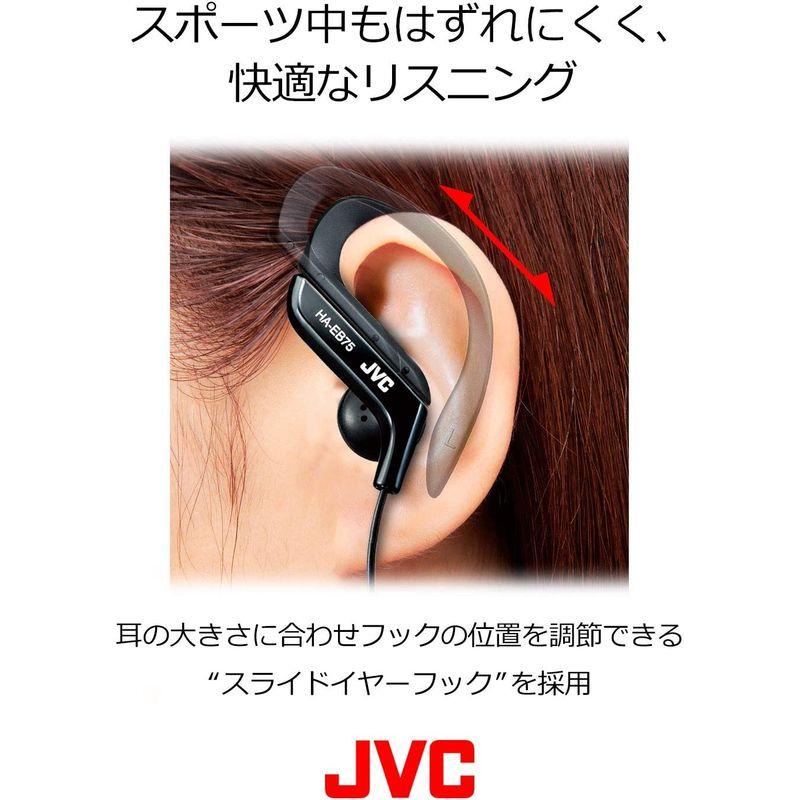 JVC HA-EB75-R イヤホン 耳掛け式 防滴仕様 スポーツ用 レッド｜pepe-shop｜02