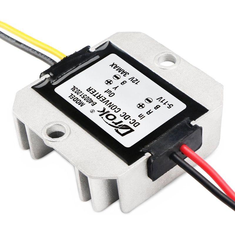 DROK 昇圧コンバーター DC 5V-11V から DC 12V 3A 36W 電圧レギュレーター 6V DC-DC昇圧モジュール カース｜pepe-shop｜02