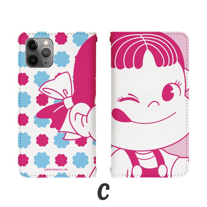 Apple ペコちゃん スマホケース 手帳型 ベルトなし 全機種対応