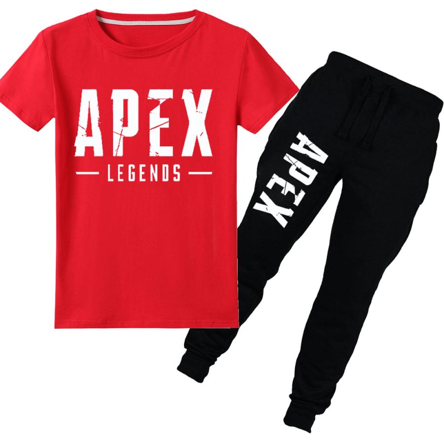 Tシャツ ゲームロゴ Apex Legends エーペックス 半袖 グッズ 快適 上下セット 2点セット ファッション 男女兼用 誕生日 プレゼント ギフト てなグッズや