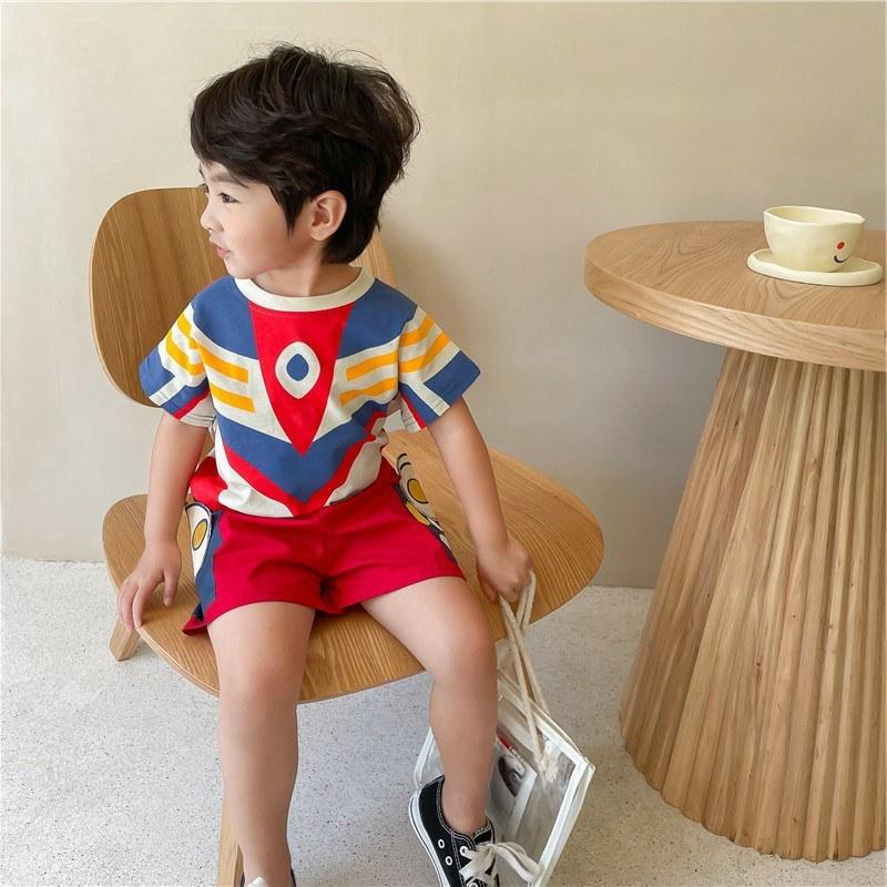 最安値に挑戦 ウルトラマン 服 半袖 安い 上下 Tシャツ キッズ服 セットアップ 女の子 男の子 可愛い キッズ 春夏秋 キャラクタ 子供服 トップス Psychologue Landerneau Fr