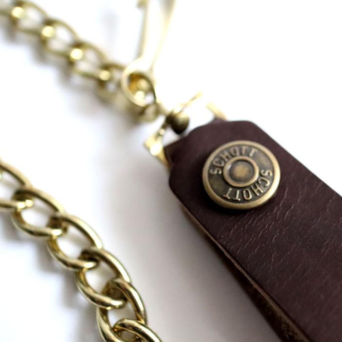 正規取り扱い店 3109057 schott PERFECT WALLET パーフェクト ウォレット 財布 米国ホーウィン社のクロムエクセルレザーの画像