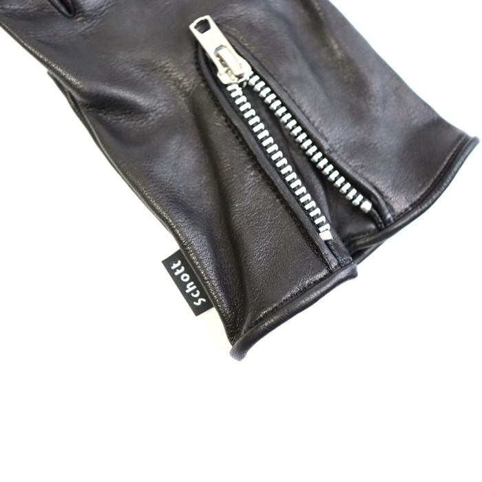 schott ショット ジップレザーグローブ  ブラック 革手袋 極美品 楽天市場】【スマホ対応】 ショット ジップレザーグローブ 782