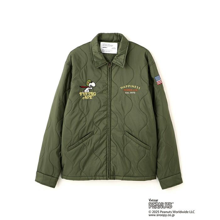 AVIREX（アヴィレックス） 《AVIREX × PEANUTS》QUILTING JACKET