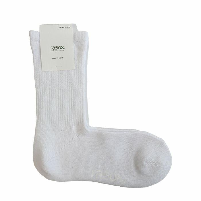 ラソックス 正規取扱店 日本製 rasox ソックス まとめ買い L字型 BA220CR01-ベーシック・クルー 靴下 くつ下 直角  レディース メンズ 女性 男性 | rasox | 01